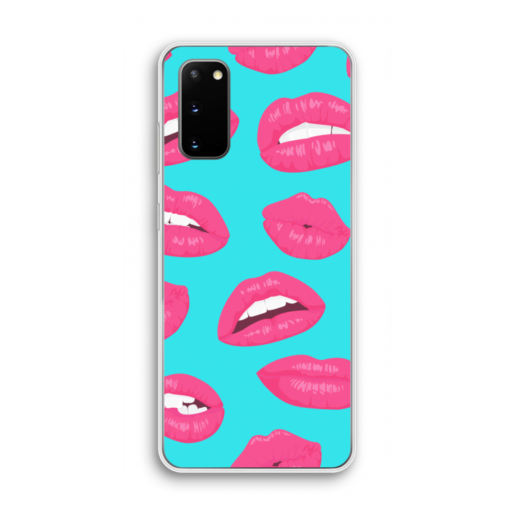 Bite my lip: Samsung Galaxy S20 Transparant Hoesje