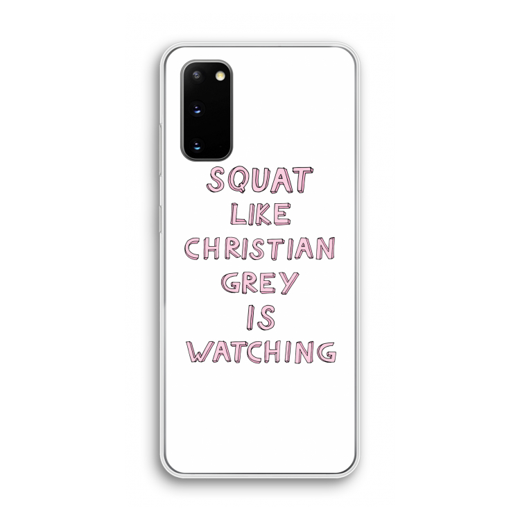 Christian Grey: Samsung Galaxy S20 Transparant Hoesje