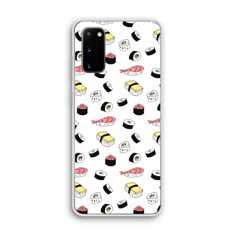 Sushi time: Samsung Galaxy S20 Transparant Hoesje