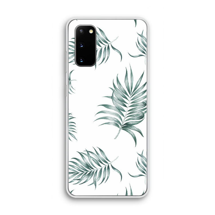 Simple leaves: Samsung Galaxy S20 Transparant Hoesje