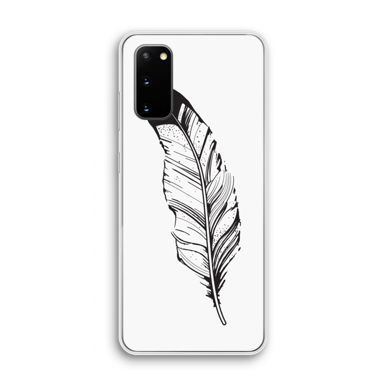 Pluim: Samsung Galaxy S20 Transparant Hoesje