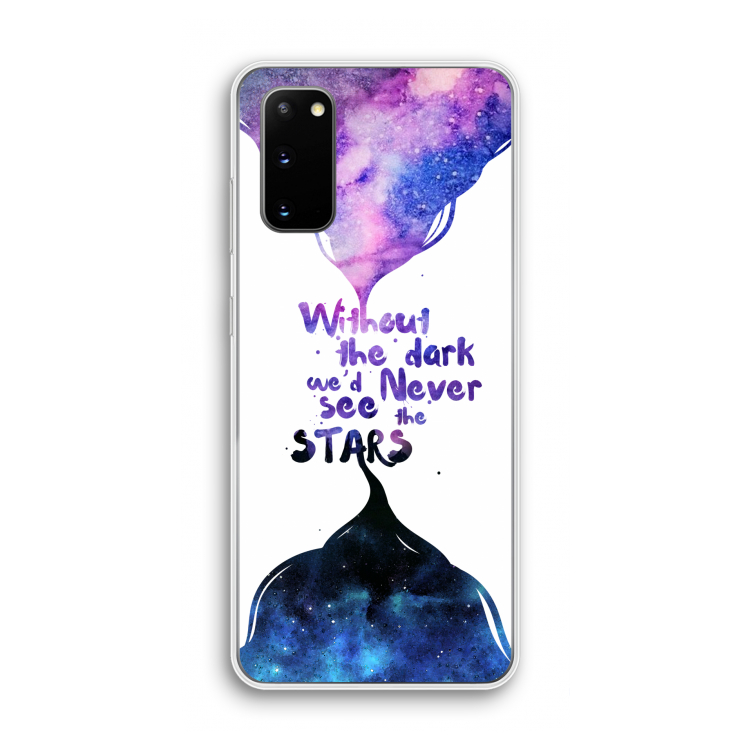 Stars quote: Samsung Galaxy S20 Transparant Hoesje