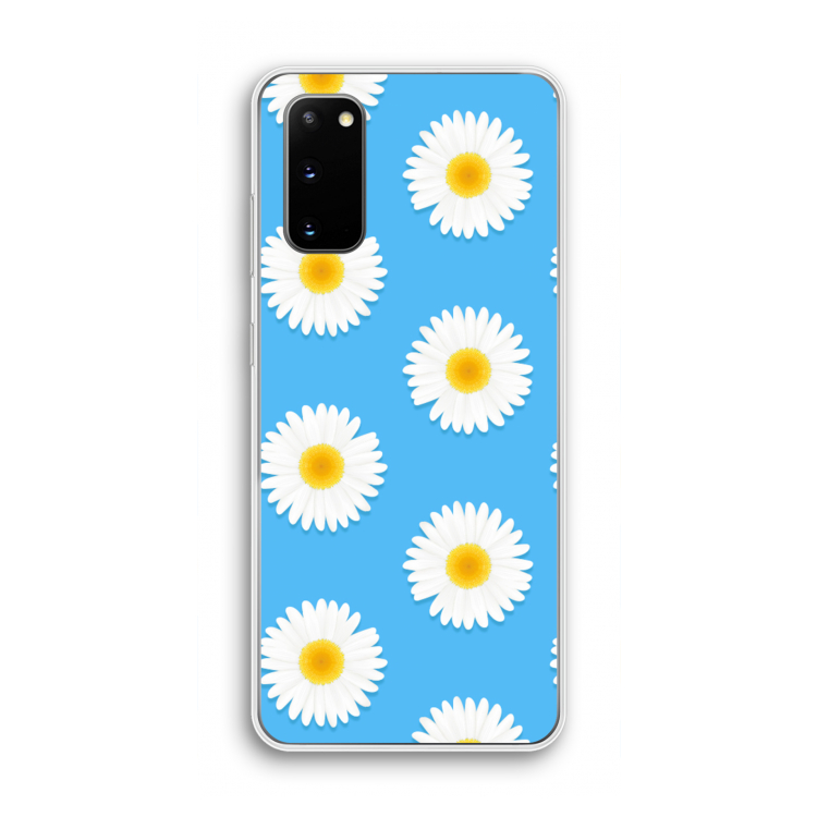 Margrietjes: Samsung Galaxy S20 Transparant Hoesje