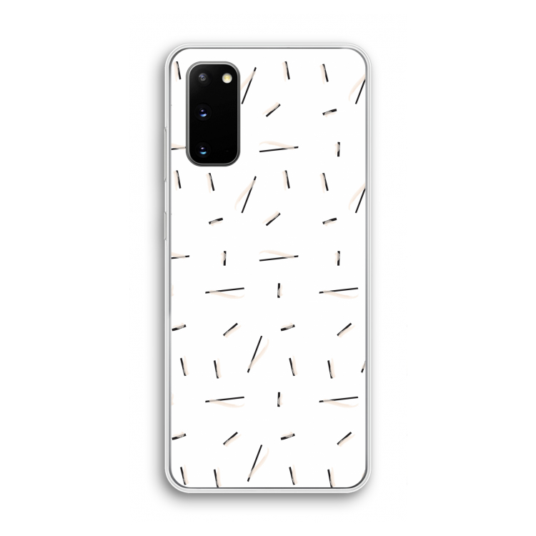 Hipster stripes: Samsung Galaxy S20 Transparant Hoesje