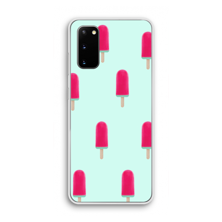 Waterijsje: Samsung Galaxy S20 Transparant Hoesje