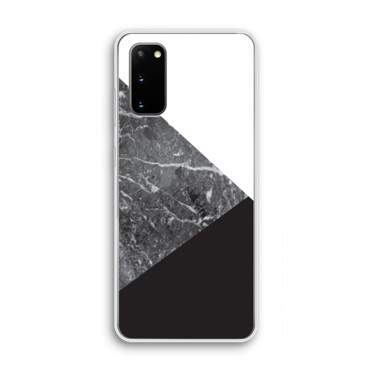 Combinatie marmer: Samsung Galaxy S20 Transparant Hoesje