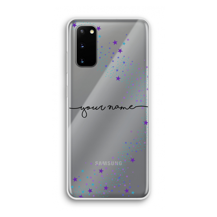 Sterren: Samsung Galaxy S20 Transparant Hoesje