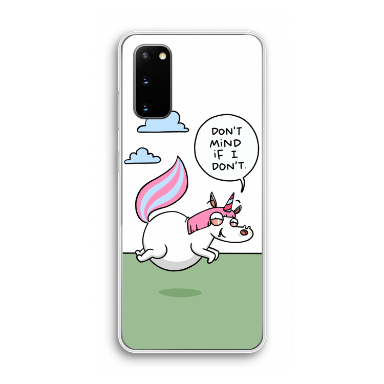 Unicorn: Samsung Galaxy S20 Transparant Hoesje