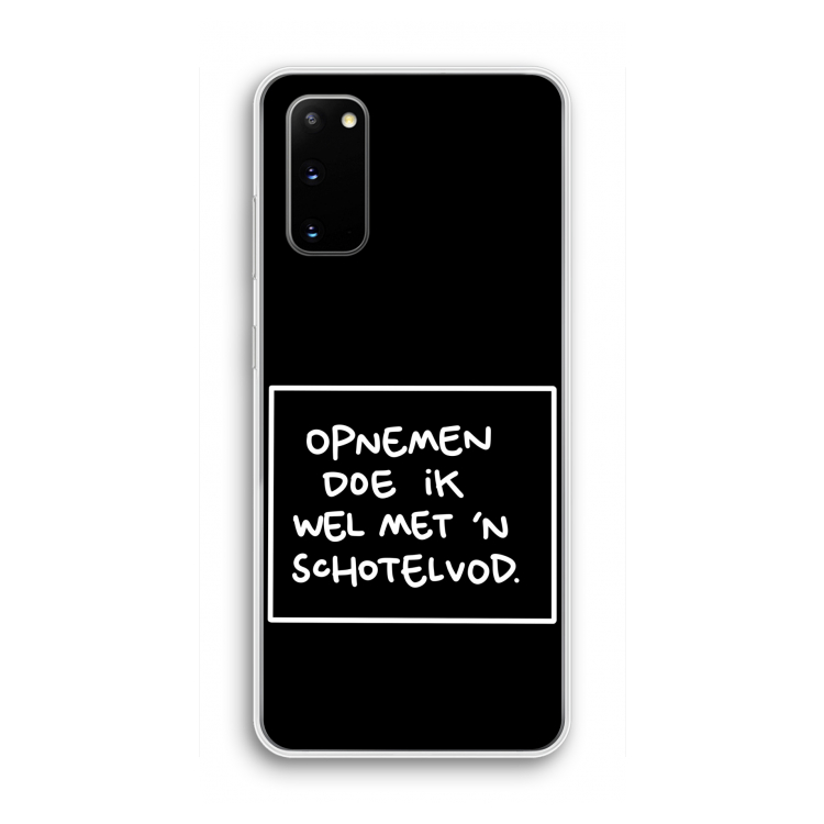 Schotelvod: Samsung Galaxy S20 Transparant Hoesje