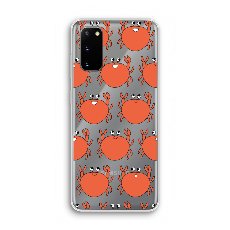 Krab: Samsung Galaxy S20 Transparant Hoesje