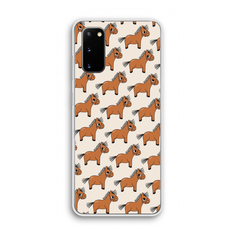 Pony: Samsung Galaxy S20 Transparant Hoesje