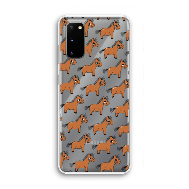 Pony: Samsung Galaxy S20 Transparant Hoesje