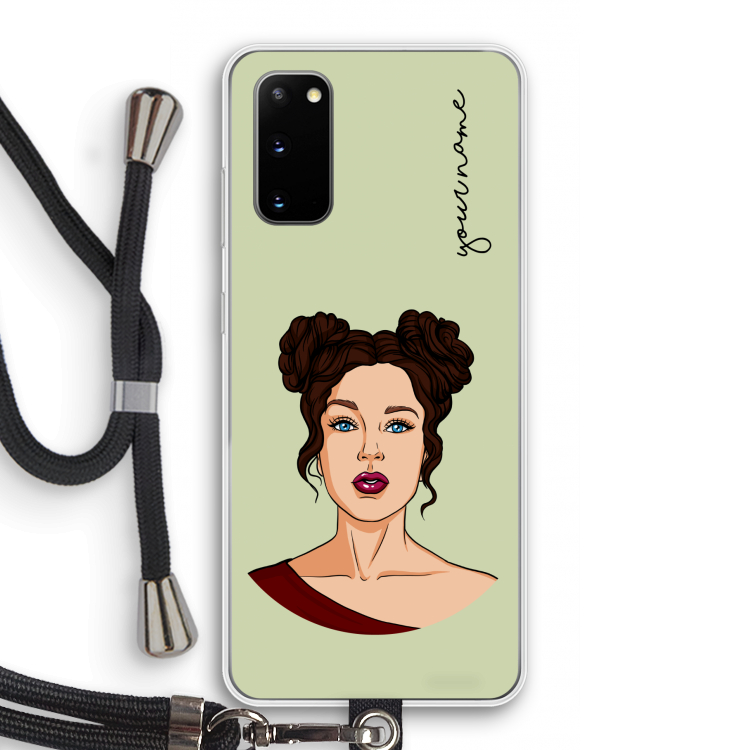 Pop-Art Creator: Samsung Galaxy S20 Transparant Hoesje met koord