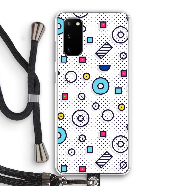 8-bit N°9: Samsung Galaxy S20 Transparant Hoesje met koord