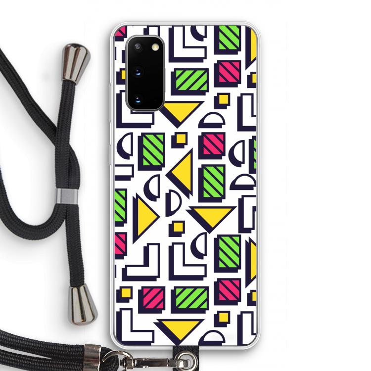 8-bit N°4: Samsung Galaxy S20 Transparant Hoesje met koord