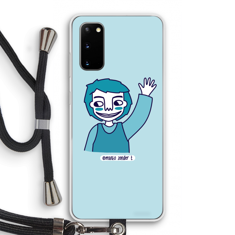 Zwaai: Samsung Galaxy S20 Transparant Hoesje met koord