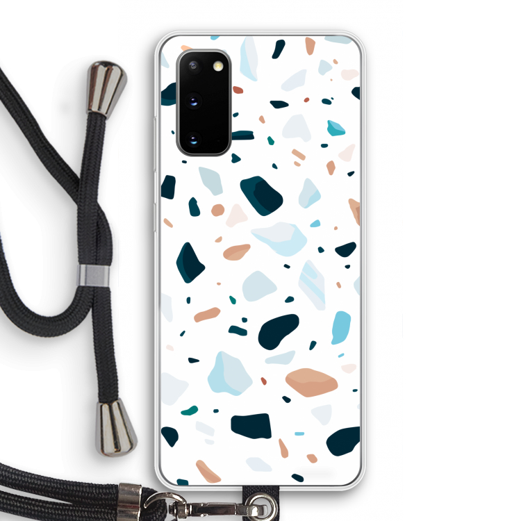 Terrazzo N°13: Samsung Galaxy S20 Transparant Hoesje met koord