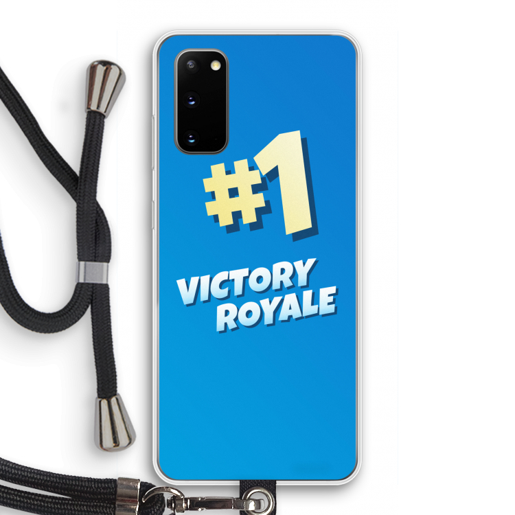 Victory Royale: Samsung Galaxy S20 Transparant Hoesje met koord