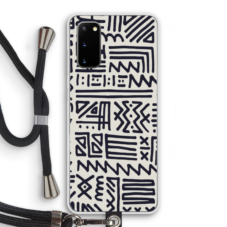 Marrakech print: Samsung Galaxy S20 Transparant Hoesje met koord