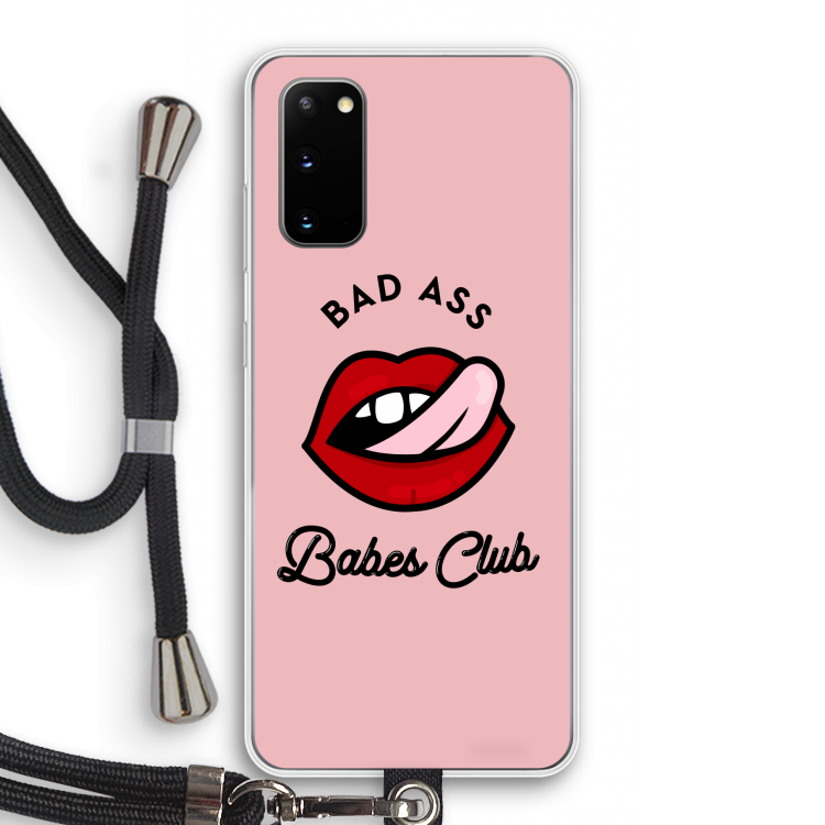 Badass Babes Club: Samsung Galaxy S20 Transparant Hoesje met koord