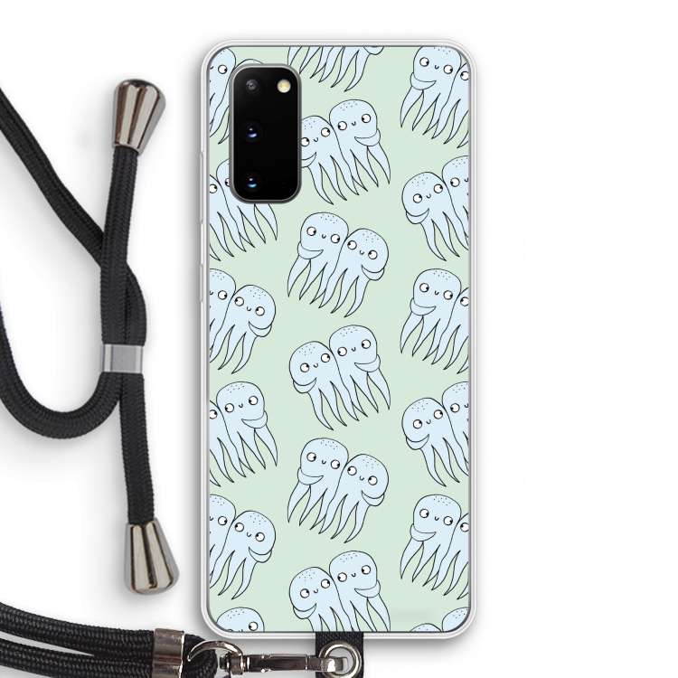 Octopussen: Samsung Galaxy S20 Transparant Hoesje met koord