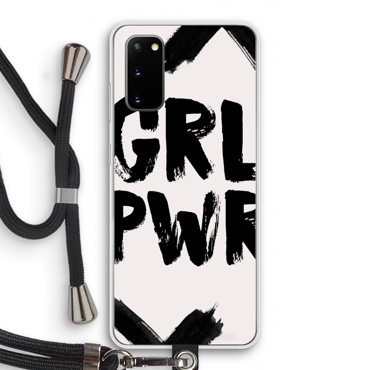 Girl Power #2: Samsung Galaxy S20 Transparant Hoesje met koord