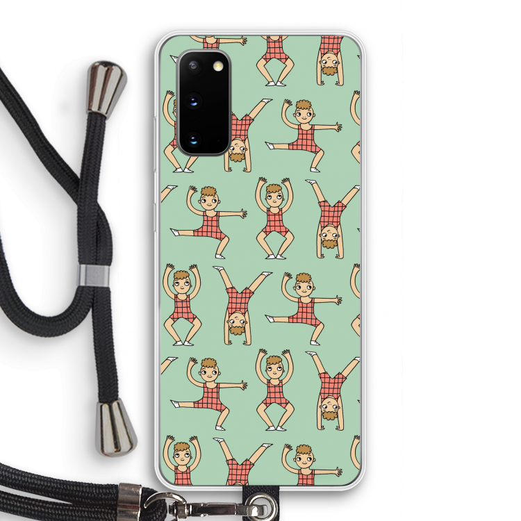 Gymboys: Samsung Galaxy S20 Transparant Hoesje met koord