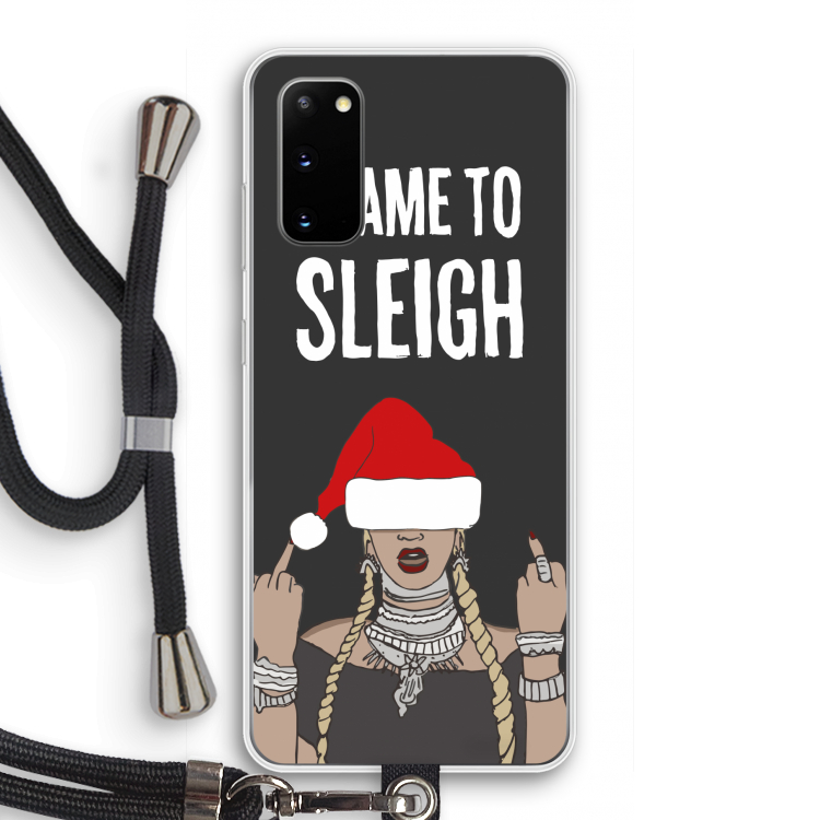 Came To Sleigh: Samsung Galaxy S20 Transparant Hoesje met koord