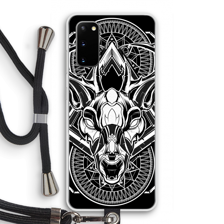 Oh Deer: Samsung Galaxy S20 Transparant Hoesje met koord