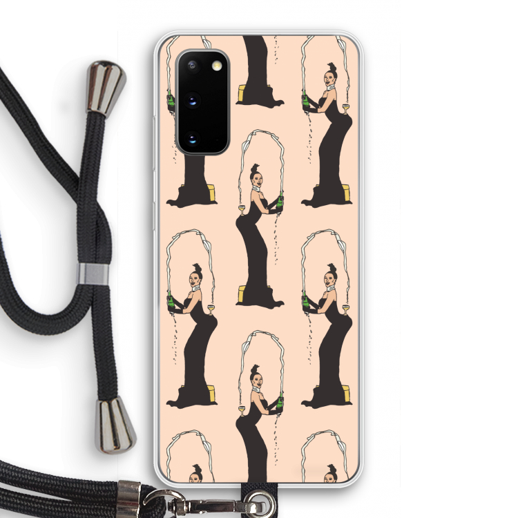 Pop Some Kim: Samsung Galaxy S20 Transparant Hoesje met koord