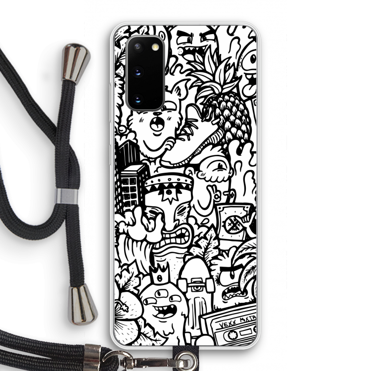 Vexx Mixtape #2: Samsung Galaxy S20 Transparant Hoesje met koord