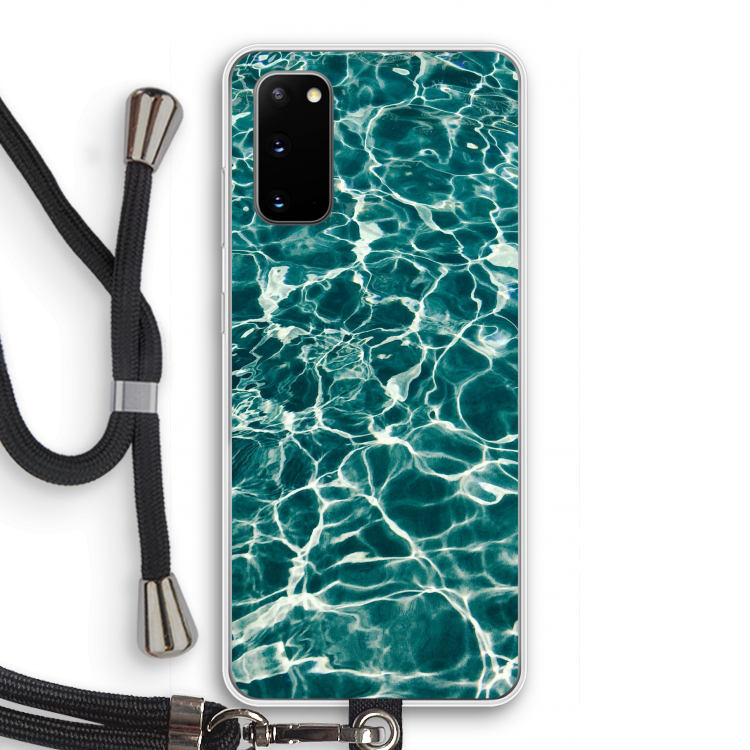Weerkaatsing water: Samsung Galaxy S20 Transparant Hoesje met koord