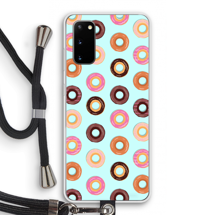 Donuts: Samsung Galaxy S20 Transparant Hoesje met koord