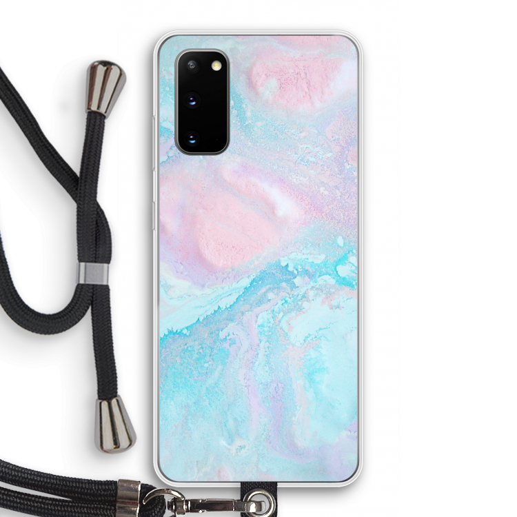 Fantasie pastel: Samsung Galaxy S20 Transparant Hoesje met koord