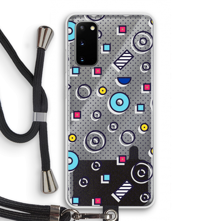 8-bit N°9: Samsung Galaxy S20 Transparant Hoesje met koord