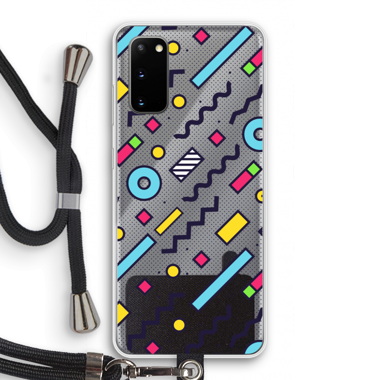 8-bit N°8: Samsung Galaxy S20 Transparant Hoesje met koord
