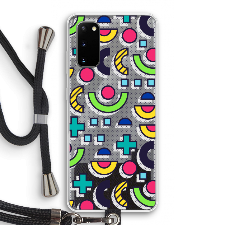 8-bit N°6: Samsung Galaxy S20 Transparant Hoesje met koord