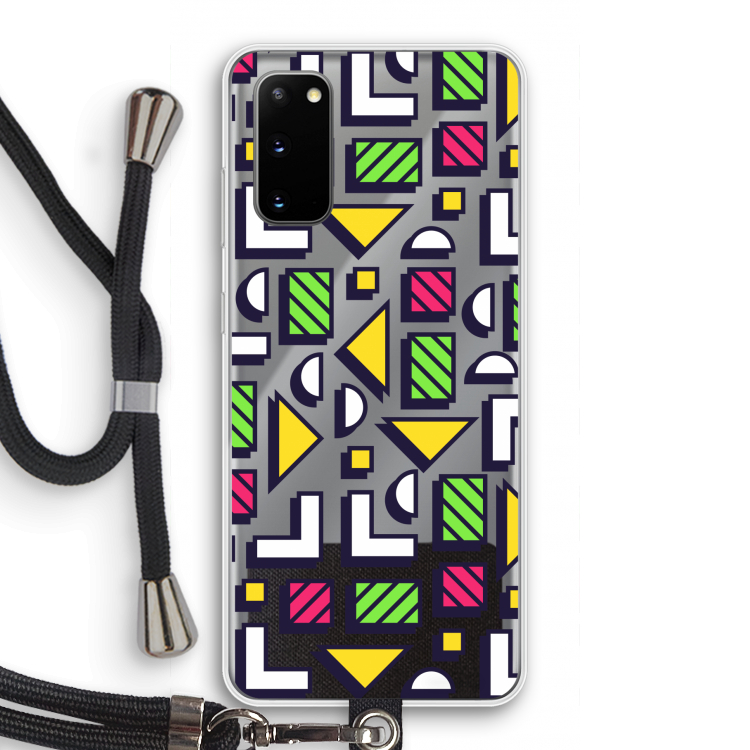 8-bit N°4: Samsung Galaxy S20 Transparant Hoesje met koord