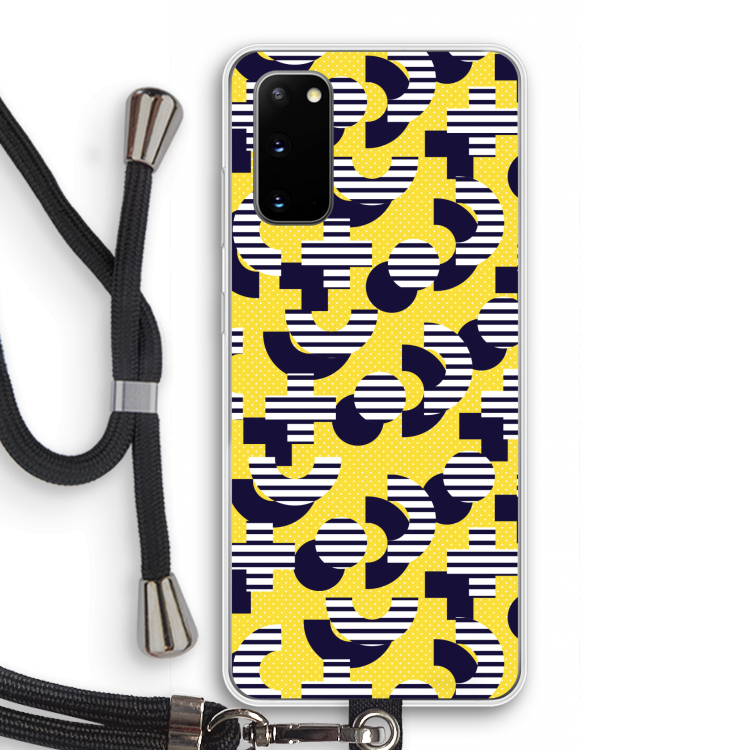 8-bit N°3: Samsung Galaxy S20 Transparant Hoesje met koord