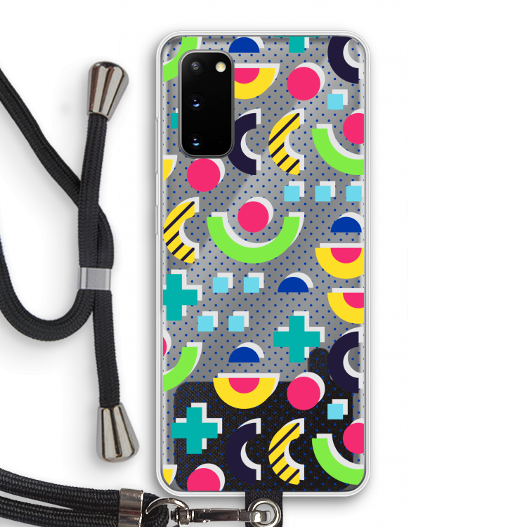8-bit N°1: Samsung Galaxy S20 Transparant Hoesje met koord