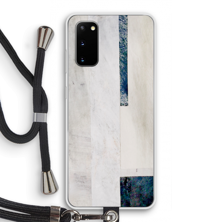 Meet you there: Samsung Galaxy S20 Transparant Hoesje met koord