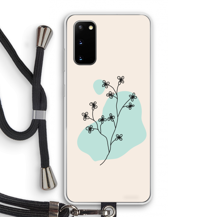 Love your petals: Samsung Galaxy S20 Transparant Hoesje met koord