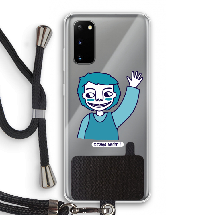 Zwaai: Samsung Galaxy S20 Transparant Hoesje met koord