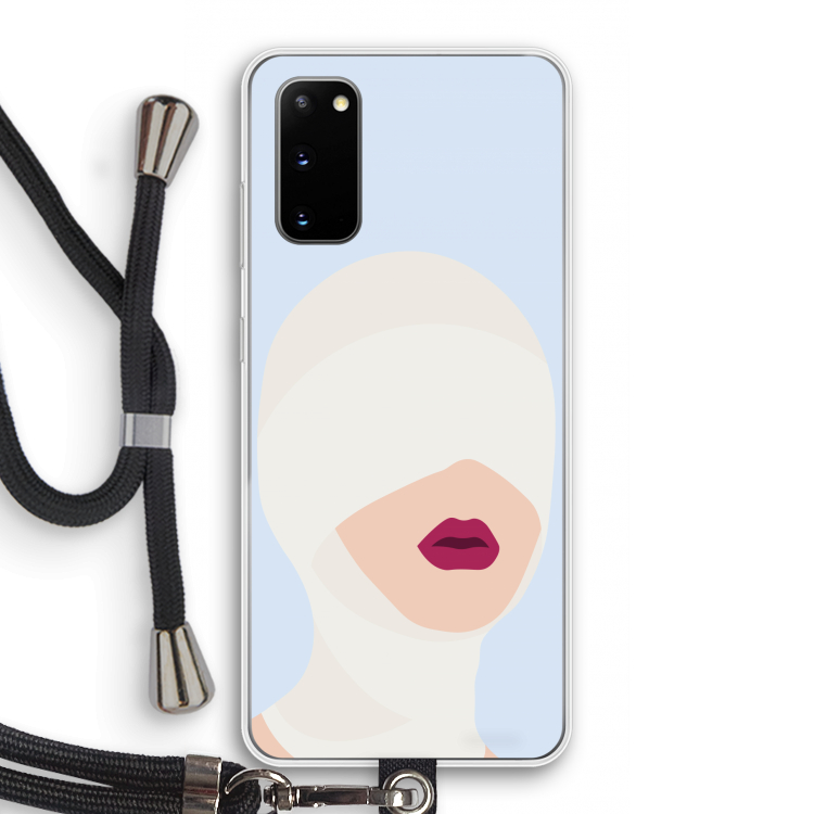 Incognito: Samsung Galaxy S20 Transparant Hoesje met koord