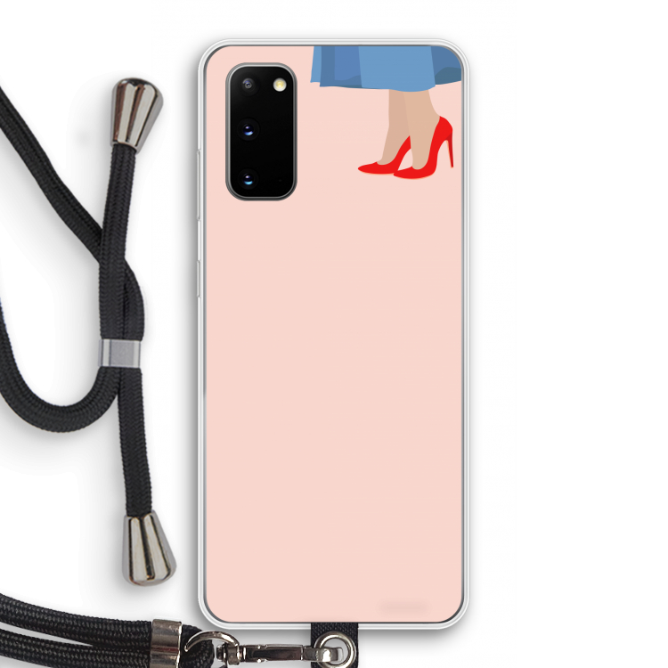 High heels: Samsung Galaxy S20 Transparant Hoesje met koord