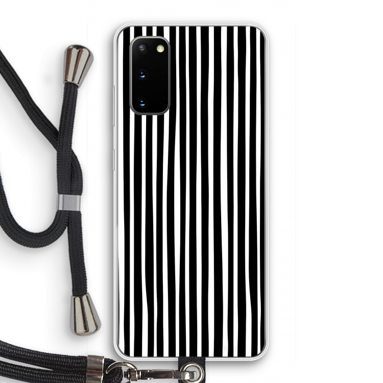 Stripes: Samsung Galaxy S20 Transparant Hoesje met koord