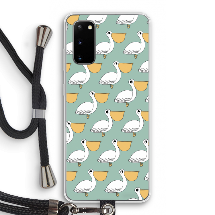 Pelican: Samsung Galaxy S20 Transparant Hoesje met koord