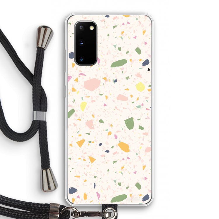Terrazzo N°21: Samsung Galaxy S20 Transparant Hoesje met koord