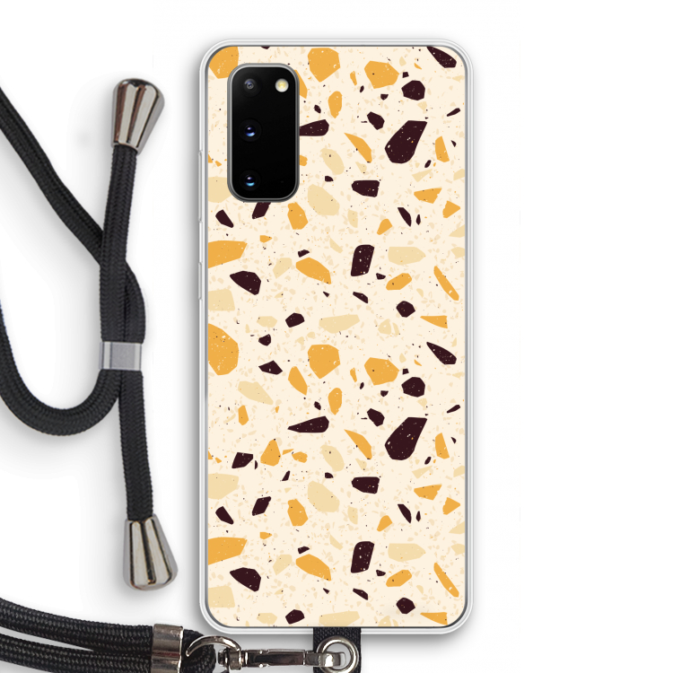 Terrazzo N°13: Samsung Galaxy S20 Transparant Hoesje met koord