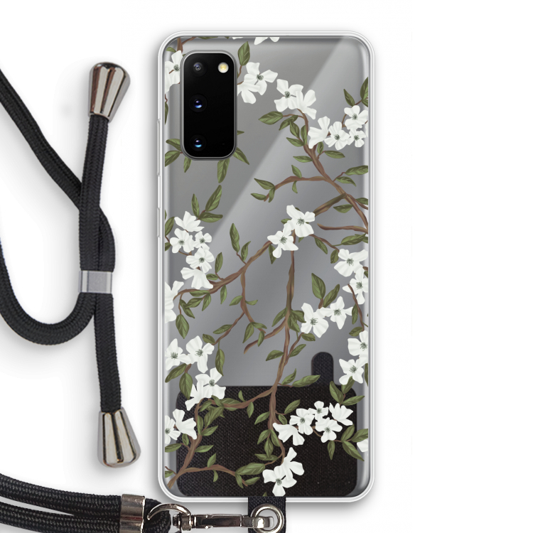 Blossoming spring: Samsung Galaxy S20 Transparant Hoesje met koord